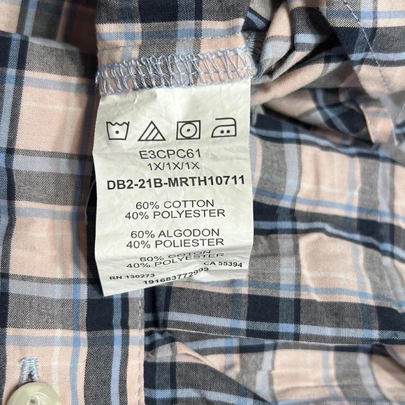 Y2K perfect oversized country pink plaid shirt,NWT, PTP 26”,cowgirl,yellowstone - Picture 10 of 11